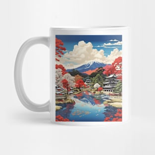 Kenrokuen Japan Vintage Poster Tourism Mug